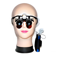 Magnifier QC х5,0-420/LED (2 кофра) бинокулярные лупы призматические с led подсветкой
