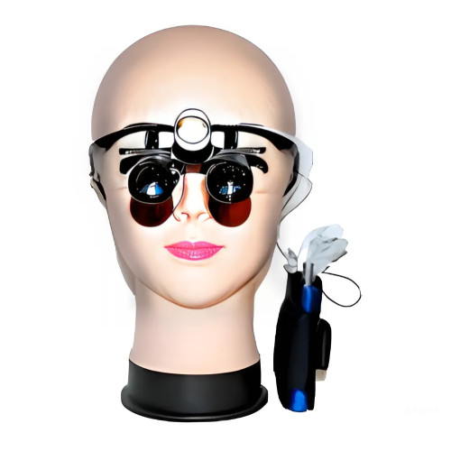 Magnifier QC х5,0-420/LED (2 кофра) бинокулярные лупы призматические с led подсветкой