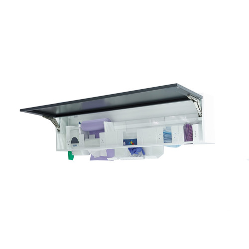 Edarredo Шкаф коллекции OPEN: ALP521/M (цвет: фасад RAL7021, корпус RAL9010) SLIM151, Италия