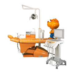 Foshan Chuangxin Medical Apparatus Hallim Arte стоматологическая установка с нижней подачей инструментов, специально разработанная конфигурация кресла для детей