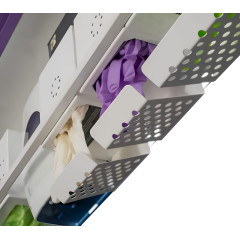 Edarredo шкаф ALP521(1стаканы+1мыло+1салфетки+2ASGV+1ASGO+1канюли+1маски)SLIM151 RAL7021