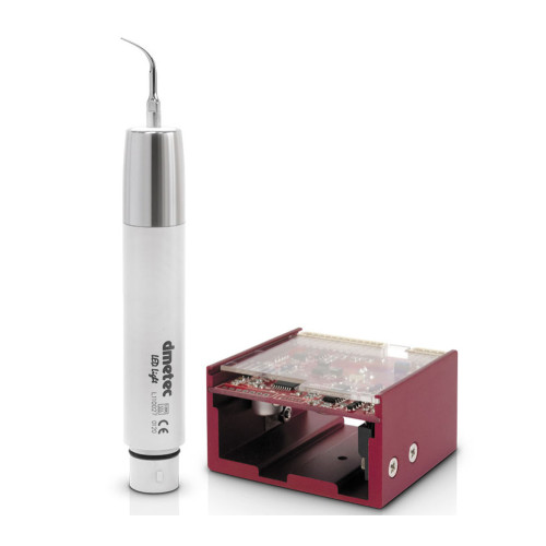 Dmetec Cleanse S LED - встраиваемый пьезоэлектрический скалер с фиброоптикой, в комплекте с 3-мя насадками и наконечником