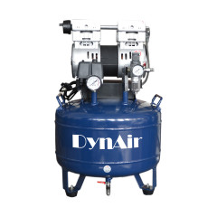 Dynamic DA7001D безмасляный компрессор на одну установку, с осушителем, 1-фазный, ресивер 30 л, 78 л/мин
