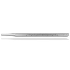 Hahnenkratt Handle for Mouth Mirrors, SS ручка из сатинированной нержавеющей стали с шестигранным сечением и измерительной шкалой (130 мм)