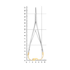 HLW Mini-Head Lichtenberg TC Иглодержатель хирургический, 17 см