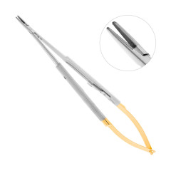 HLW Castroviejo-Gomel TC Иглодержатель микрохирургический прямой, 18 см