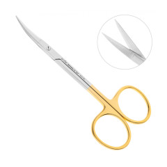 HLW Iris-Schere TC Ножницы хирургические изогнутые, 115 мм