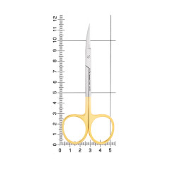 HLW Iris-Schere TC Ножницы хирургические изогнутые, 115 мм