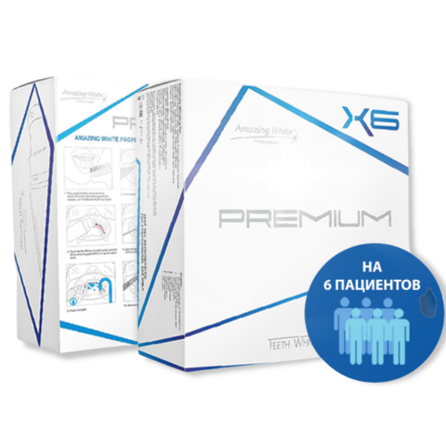 Amazing White Premium X6 Professional Whitening Kit набор для кабинетного отбеливания на 6 пациентов