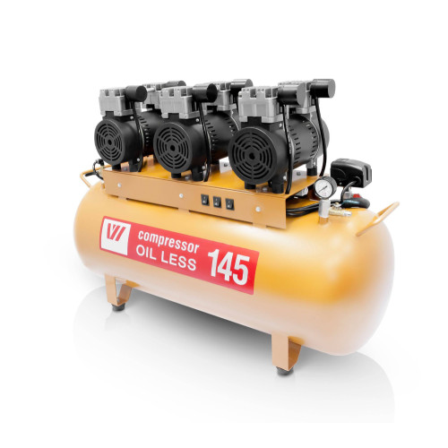 WuerWei W-610 безмасляный компрессор для 4-х стоматологических установок с ресивером 145 л (390 л/мин)
