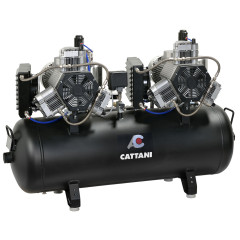 Cattani компрессор на 7 установок, с 2-мя осушителями, ресивер 150 л, однофазный