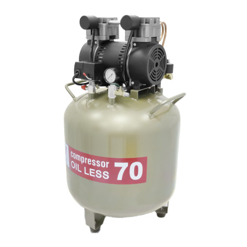 WuerWei W-603 безмасляный компрессор для 2-х стоматологических установок с ресивером 70 л (170 л/мин)
