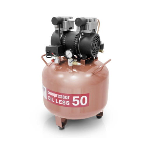 WuerWei W-602A безмасляный компрессор для одной стоматологической установки с ресивером 50 л (100 л/мин)