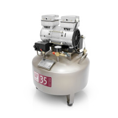 WuerWei W-602 550W безмасляный компрессор для одной стоматологической установки с ресивером 35 л (85 л/мин)