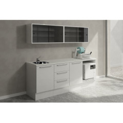 Edarredo комплект мебели коллекция ОРЕN на подиуме RAL9010-RAL9010-ED1614