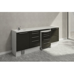 Edarredo комплект мебели коллекция ОРЕN на подиуме RAL9005-RAL9010-ED1614