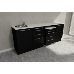 Edarredo комплект мебели коллекция ОРЕN на подиуме RAL9005-ED1614