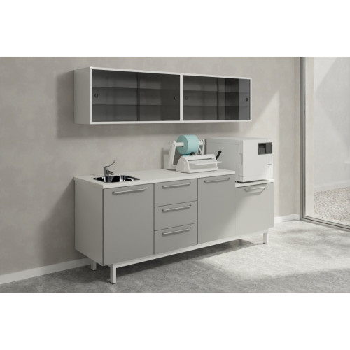 Edarredo комплект мебели коллекция ОРЕN на ножках RAL7042-RAL9010-ED1614