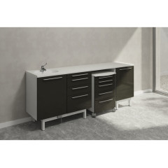 Edarredo комплект мебели коллекция ОРЕN на ножках RAL9005-RAL9010-ED1614