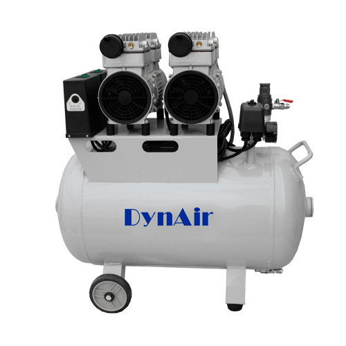 Dynamic DA7002 безмасляный компрессор для 2-х установок, 1-фазный, ресивер 50 л, 156 л/мин