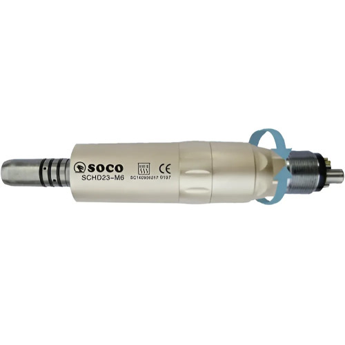 Coxo D23-M6 воздушный микромотор с фиброоптикой и внутренней подачей воды, 6-ти канальный
