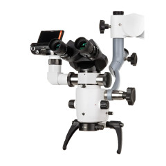 Densim Optics стоматологический операционный микроскоп с поворотным двойным бинокуляром (0-195 градусов) и светодиодной подсветкой