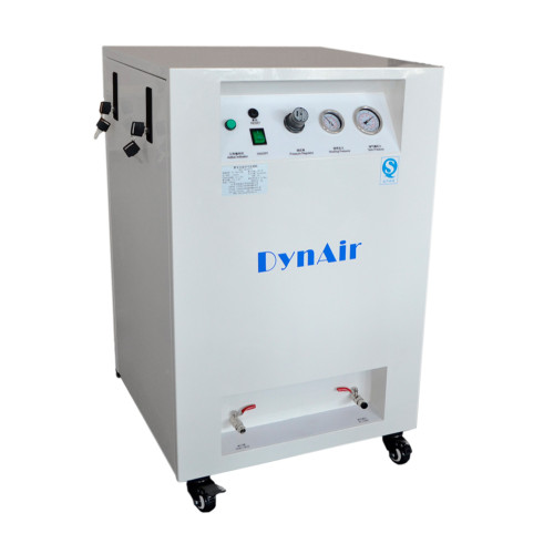 Dynamic DA7001CS безмасляный компрессор на одну установку, в кожухе, ресивер 30 л, 68 л/мин