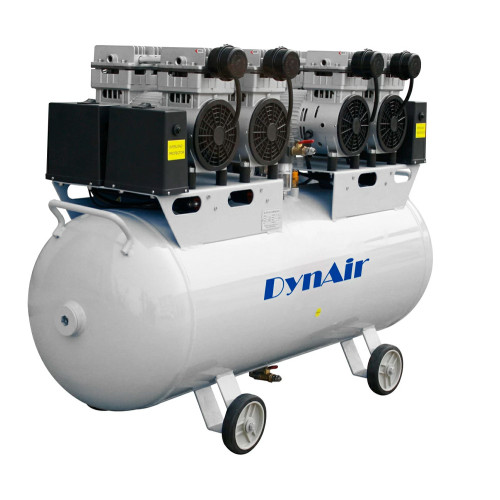 Dynamic DA7004 безмасляный компрессор для 5-х установок, 1-фазный, ресивер 100 л, 312 л/мин