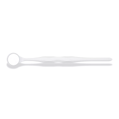 Hahnenkratt RELAX FS Rhodium (white) зеркало, 22мм (10 шт в упак)
